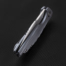 FerraMonster AURORA RAYS FM23002-D – 3.46" M390 Drop Point Blue Titanium Frame Lock Knife
