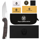 FerraMonster FERROX FM23006-D – 3.5" M390 Satin Blade, Dark Matter Copper FatCarbon & Titanium Frame Lock Knife