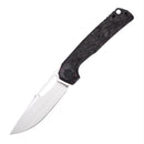 FerraMonster FERROX FM23006-E – 3.5" M390 Satin Blade, Dark Matter Purple FatCarbon & Titanium Frame Lock Knife