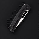 FerraMonster FERROX FM23006-E – 3.5" M390 Satin Blade, Dark Matter Purple FatCarbon & Titanium Frame Lock Knife