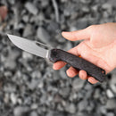 FerraMonster FERROX FM23006-E – 3.5" M390 Satin Blade, Dark Matter Purple FatCarbon & Titanium Frame Lock Knife