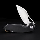 FerraMonster Glideman CP FM23003CP-A – 3.05" Satin 154CM Blade, Black Micarta Liner Lock EDC Knife