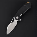 FerraMonster Glideman CP FM23003CP-A – 3.05" Satin 154CM Blade, Black Micarta Liner Lock EDC Knife