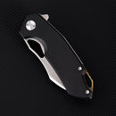 FerraMonster Glideman CP FM23003CP-A – 3.05" Satin 154CM Blade, Black Micarta Liner Lock EDC Knife