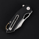 FerraMonster Glideman CP FM23003CP-A – 3.05" Satin 154CM Blade, Black Micarta Liner Lock EDC Knife