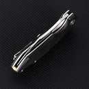 FerraMonster Glideman CP FM23003CP-A – 3.05" Satin 154CM Blade, Black Micarta Liner Lock EDC Knife