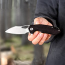 FerraMonster Glideman CP FM23003CP-B – 3.05" Satin 154CM Blade, Red Micarta Liner Lock EDC Knife