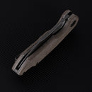 FerraMonster Glideman CP FM23003CP-D – 3.05" Black Stonewash 154CM Blade, OD Green Micarta Liner Lock Knife