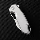 FerraMonster GLIDEMAN FM23003-B – 3.05" M390 Frame Lock Grey Titanium Knife