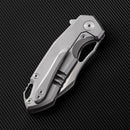 FerraMonster GLIDEMAN FM23003-B – 3.05" M390 Frame Lock Grey Titanium Knife