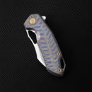 FerraMonster GLIDEMAN FM23003-D – 3.05" M390 Frame Lock Flamed Titanium Knife