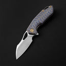 FerraMonster GLIDEMAN FM23003-D – 3.05" M390 Frame Lock Flamed Titanium Knife