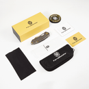 FerraMonster GLIDEMAN FM23003-D – 3.05" M390 Frame Lock Flamed Titanium Knife