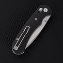 FerraMonster Spectrum CP FM23004CP-A – 3.31" Stonewashed 154CM Blade, Black Micarta Crossbar Lock EDC Knife