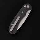 FerraMonster Spectrum FM23004-C – 3.31" Satin M390 Blade, Black Marble Carbon Fiber Crossbar Lock Knife