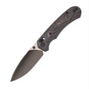 FerraMonster Spectrum FM23004-D – 3.31" Black DLC M390 Blade, Copper Foil Carbon Fiber Crossbar Lock Knife