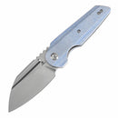Tenable Rafe L T1048A3 – 3.19" Stonewashed 14C28N Blade, Blue Micarta Handle with Liner Lock