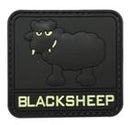 Black Sheep Glow Morale Patch G-MYL front view – 2.36″ x 2.17″ glow-in-the-dark ram 3D PVC patch