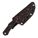Kansept Flank G006A8 Black G10 with Zombie Blood Print handle detail