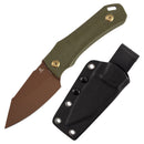 Tenable Loki G1058A3 front view – 2.99" Rose Gold D2 wharncliffe fixed blade knife