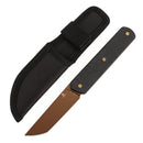 Tenable Foosa G2020A1 front view – 3.06" rose gold D2 tanto fixed blade knife