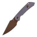 Kansept Fenrir G3034A5 blade detail – Rose Gold D2 harpoon