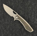 Gecko Customs Knifeworks Sikorae V2 – MagnaCut Flipper w/ Titanium & Milled Flo Party Inlay