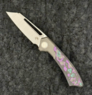 Gecko Customz Knifeworks Pictus Reg Bolster – 3.25" S90V Sheepsfoot Knife (Jazzy)