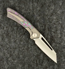 Gecko Customz Knifeworks Pictus Reg Bolster – 3.25" S90V Sheepsfoot Knife (Jazzy)