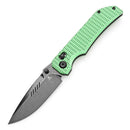 Tenable Eaglestrike T1095V3 – 3.73" Stonewashed Nitro-V Drop Point Blade, Green Anodized Aluminum Handle with Diamond Pattern