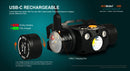 Acebeam H30 Headlamp – 4000 Lumens, 6500K White + Red & CRI90 LEDs, USB-C Rechargeable 21700 Battery