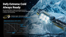 Nitecore HA29 UHE extreme cold performance - reliable power at -40 degrees with HLB2500 battery