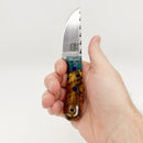 Henry Walker Knives Straight Back – 52100 Steel Hackberry Handle Handmade USA Fixed Blade Knife