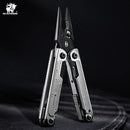 HX OUTDOORS HAWKX GQ-26 – 6.3" Multi-Tool with 7Cr17 Blade, Silver 3Cr13 Handle & 15 Functions