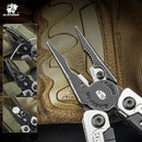 HX OUTDOORS HAWKX GQ-26 – 6.3" Multi-Tool with 7Cr17 Blade, Silver 3Cr13 Handle & 15 Functions