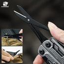 HX OUTDOORS HAWKX GQ-26 – 6.3" Multi-Tool with 7Cr17 Blade, Silver 3Cr13 Handle & 15 Functions