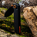 HX OUTDOORS HYLA ZD-120S-C – 2.91" 14C28N Button Lock Pocket Knife with Black G10 Handle