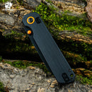 HX OUTDOORS HYLA ZD-120S-C – 2.91" 14C28N Button Lock Pocket Knife with Black G10 Handle