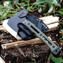 HX OUTDOORS MINI IRONSIDE FT-15mini – 10.24" 420 Hatchet with Green G10 Handle