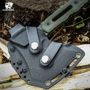 HX OUTDOORS MINI IRONSIDE FT-15mini – 10.24" 420 Hatchet with Green G10 Handle