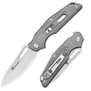 HX OUTDOORS Rock Fluorite TD-15T – 2.95" D2 Titanium Liner Lock Pocket Knife