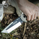 HX OUTDOORS SNIPERS D-183 – 3.86" 7Cr17 Fixed Blade Knife with TAN G10 Handle & Kydex Sheath