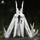 HX OUTDOORS TASKMASTER GQ-20A – 6.3" Multi-Tool with 7Cr17 Blade, Silver 420 Handle & 12 Functions
