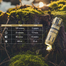 Olight i18 Brass USB-C Rechargeable EDC Keychain Flashlight