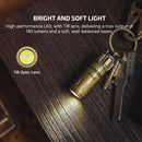 Olight i18 Brass USB-C Rechargeable EDC Keychain Flashlight