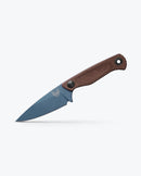 Benchmade Dacian 203BT-03 3.54" Blue Cerakote CPM-Magnacut Brown Canvas Micarta Handles Ambidextrous Leather/Boltaron Sheath