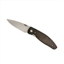 Three Rivers Mfg ATOM Linerlock 3.5" Tumbled CPM-MagnaCut Blade Matte Carbon Fiber