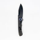 Heretic Knives Wraith V3 Manual Folding Knife 3.625in Magnacut Blade Carbon Fiber / Titanium Handles