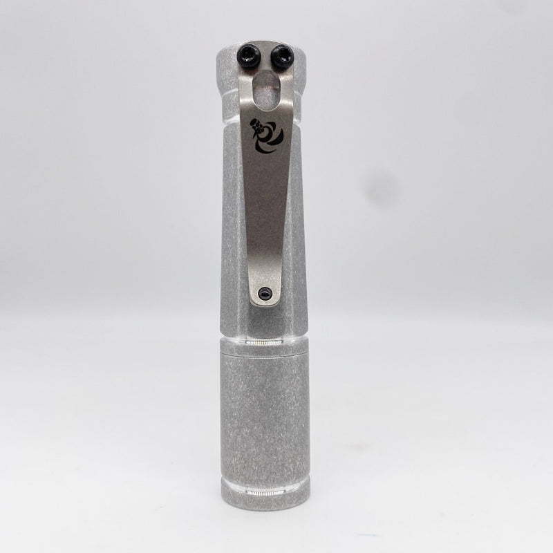 Laulima Metal Craft Todai Slim Stonewashed Aluminum Flashlight - Made in USA