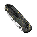 Kizer Anzo Drop Bear Clutch Lock Folding Knife 2.97in 20CV Stonewashed Blade Fatcarbon Toxic Storm Handles